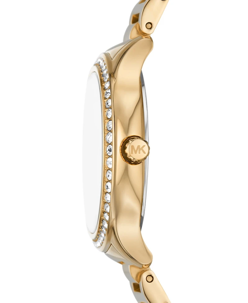 Michael Kors Women's Sage Three-Hand Gold-Tone Stainless Steel Watch 38mm