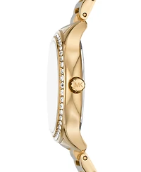 Michael Kors Women's Sage Three-Hand Gold-Tone Stainless Steel Watch 38mm