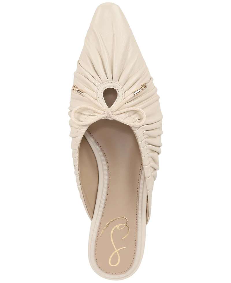 Sam Edelman Women's Julia Ruched Pointed-Toe Flats