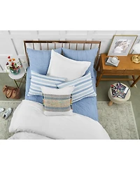 Ashley Woven Stripe Decorative Throw Pillow, 22" x 22"