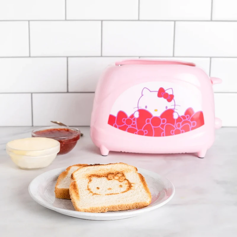 Uncanny Brands Hello Kitty Two-Slice Toaster- Toasts Your Favorite Kitty On Your Toast