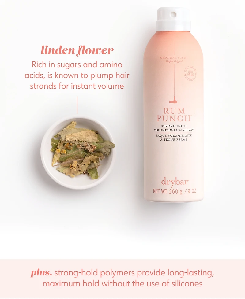 Drybar Rum Punch Strong Hold Volumizing Hairspray, 9 oz.