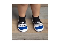 Komuello's Baby Boy First Walk Sock Shoes Pirate - Canvas Blue