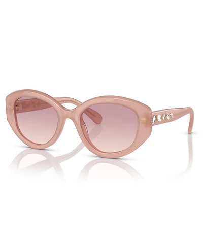 Swarovski Women's Geometric Crystals Gradient Sunglasses, SK6005