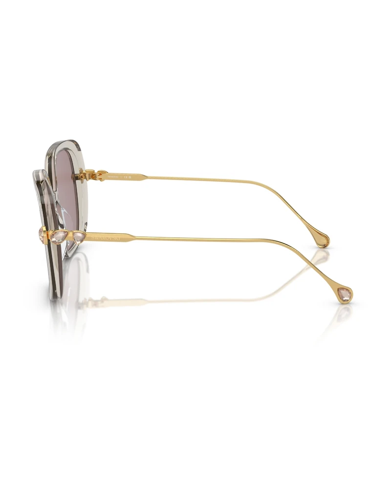 Swarovski Women's Low Bridge Fit Sunglasses SK6011F