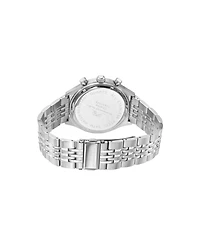 Charlie Stainless Steel Multifunction Silver Tone & Green Men's Watch 1261CCHS