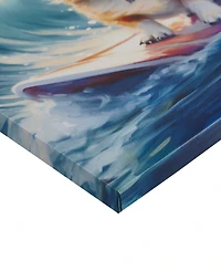 Madison Park Beach Dogs Corgi Canvas Wall Art
