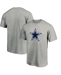 Men's Fanatics Heathered Gray Dallas Cowboys Primary Logo T-shirt