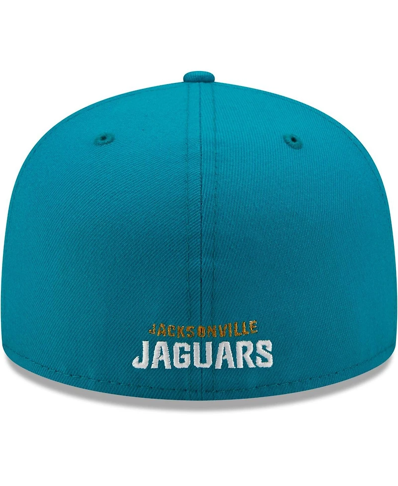 Men's New Era Teal Jacksonville Jaguars Omaha 59FIFTY Fitted Hat