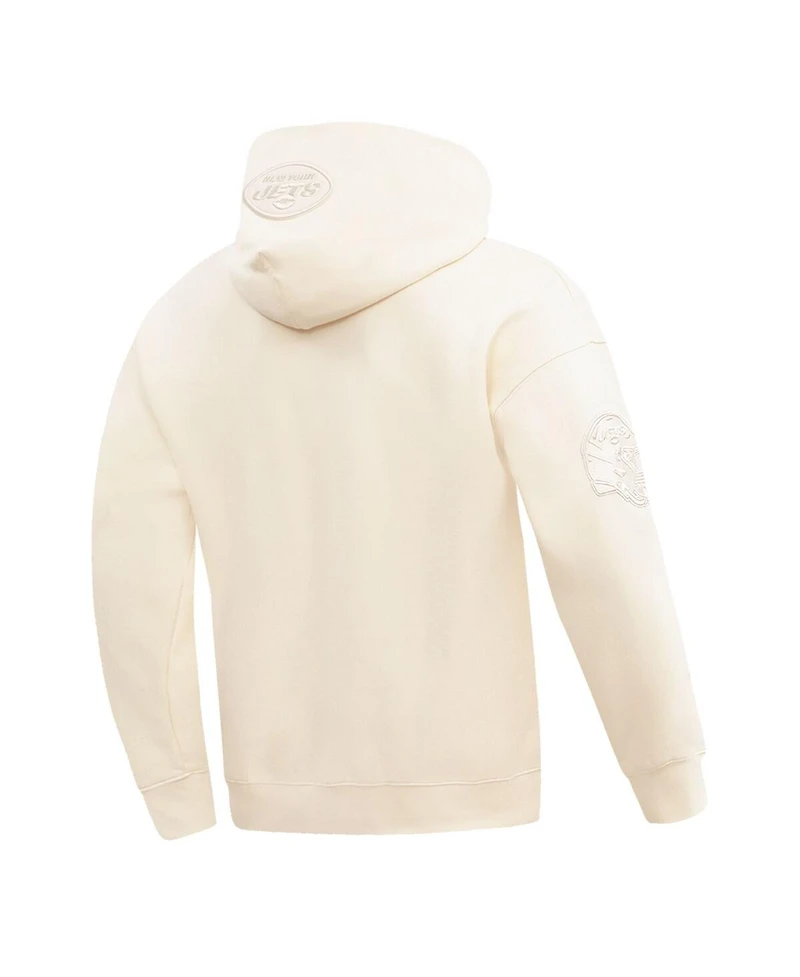Men's Pro Standard Ahmad Sauce Gardner Cream New York Jets Player Name and Number Pullover Hoodie