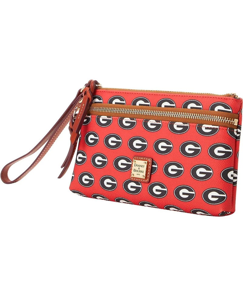 Women's Dooney & Bourke Georgia Bulldogs Signature Double-Zip Wristlet