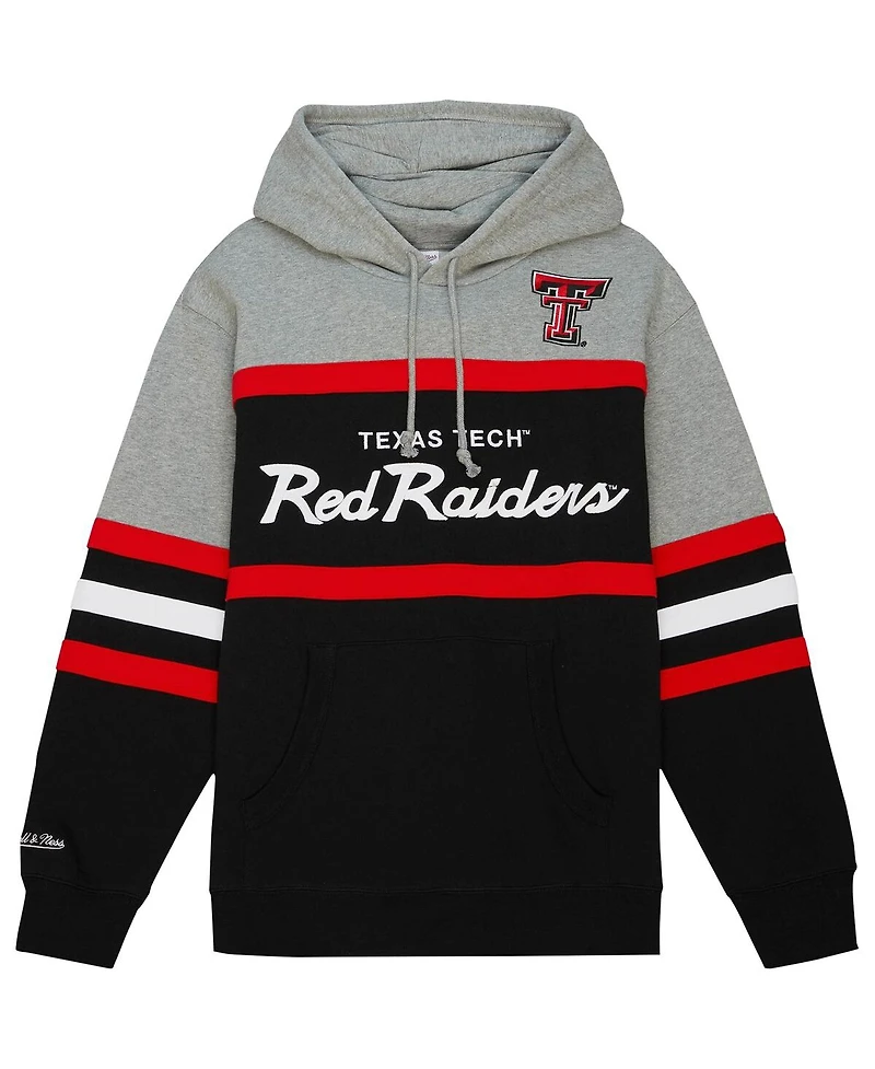 Men's Mitchell & Ness Black Texas Tech Red Raiders Head Coach Pullover Hoodie