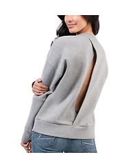 Women's G-iii 4Her by Carl Banks Gray Vegas Golden Knights Penalty Box Pullover Sweatshirt
