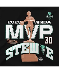 Men's and Women's Stadium Essentials Breanna Stewart Black New York Liberty 2023 Wnba Mvp T-shirt