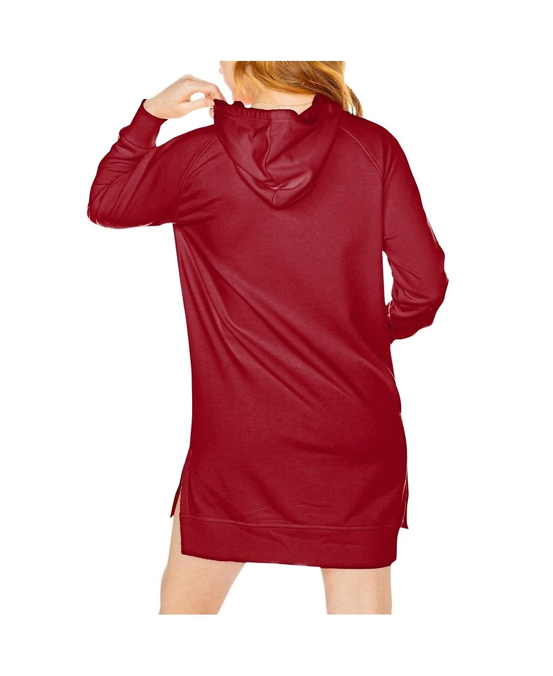 Women's Gameday Couture Crimson Alabama Crimson Tide Take a Knee Raglan Hooded Sweatshirt Dress