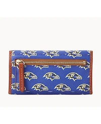 Women's Dooney & Bourke Baltimore Ravens Team Color Continental Clutch