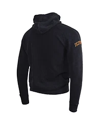 Men's and Women's Dc Proper Black Distressed Washington Commanders Take Command Mineral Wash Vintage-Like Pullover Hoodie