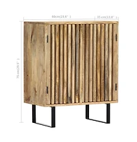 Sideboard 23.6"x13.8"x29.5" Solid Mango Wood