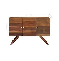 Sideboard Brown Solid Reclaimed Wood 43.3"x11.8"x29.5"
