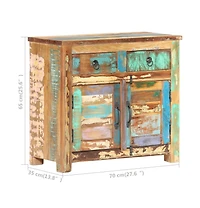 Sideboard 27.6"x13.8"x25.6" Solid Reclaimed Wood