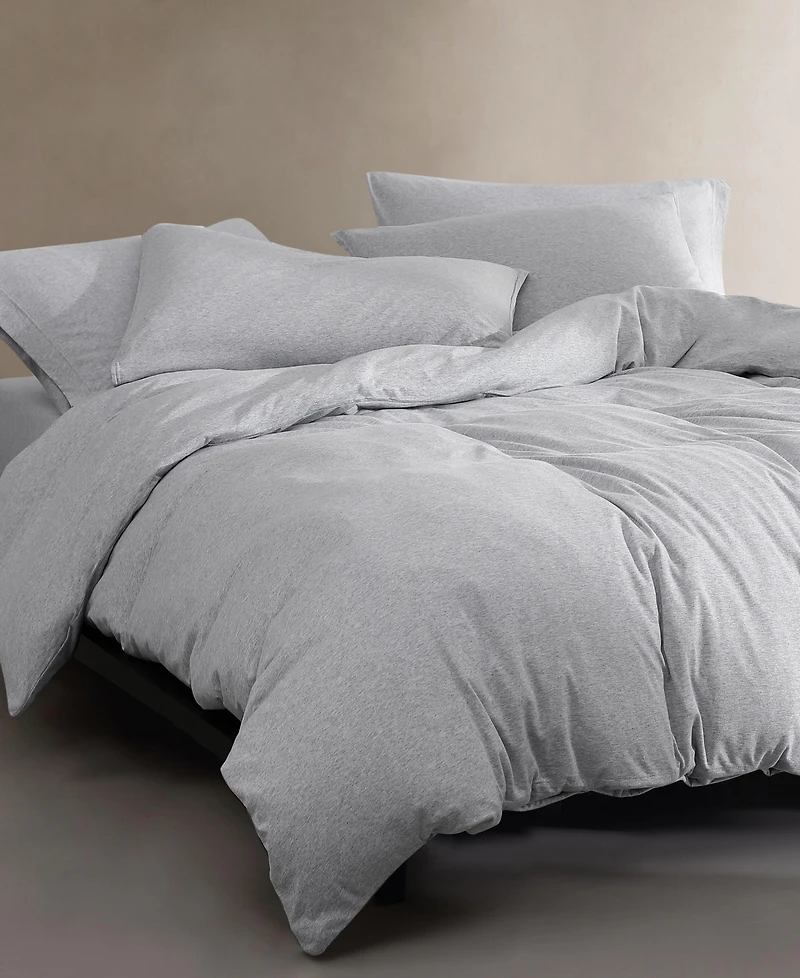 Closeout! Calvin Klein Modern Cotton Melange Tencel Jersey 3 Piece Duvet Cover Set, King