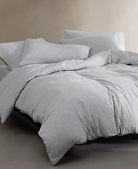 Closeout! Calvin Klein Modern Cotton Melange Tencel Jersey 3 Piece Duvet Cover Set, King