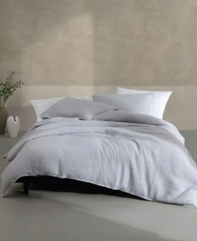 Calvin Klein Modern Cotton Ribbed Matelasse Melange Tencel Jersey Duvet Cover Sets