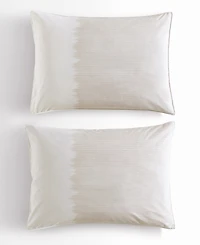 Calvin Klein Ikat Pinstripe Cotton Percale 3 Piece Comforter Set, King
