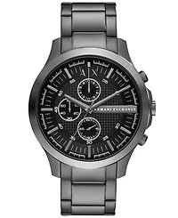 A|X Armani Exchange Men's Chronograph Gunmetal Stainless Steel Watch 46mm