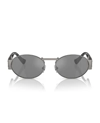 Versace Unisex Metal Oval Sunglasses, VE2264