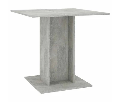 Dining Table Concrete Gray 31.5"x31.5"x29.5" Engineered Wood