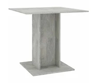 Dining Table Concrete Gray 31.5"x31.5"x29.5" Engineered Wood