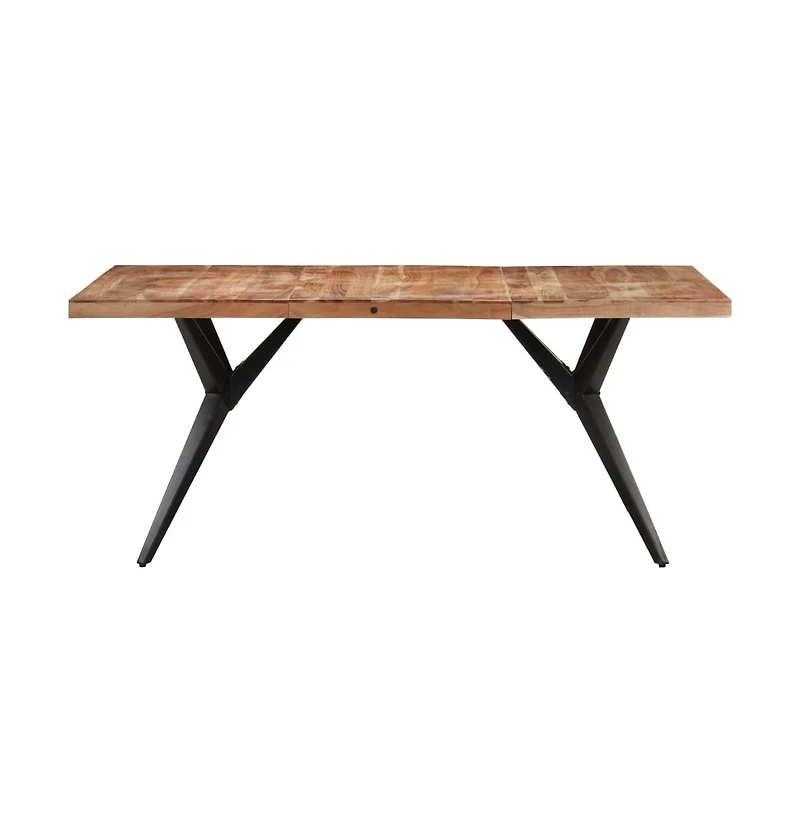 Dining Table 63"x31.5"x29.9" Solid Acacia Wood