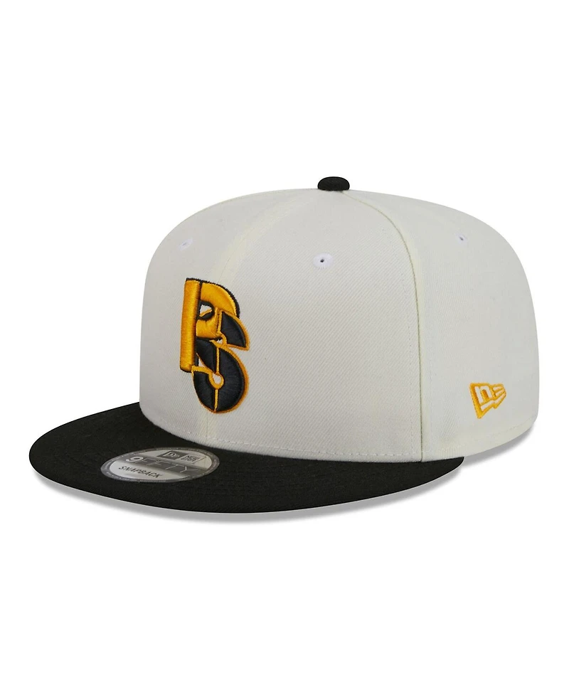 Men's New Era Cream, Black Pittsburgh Steelers City Originals 9FIFTY Snapback Hat
