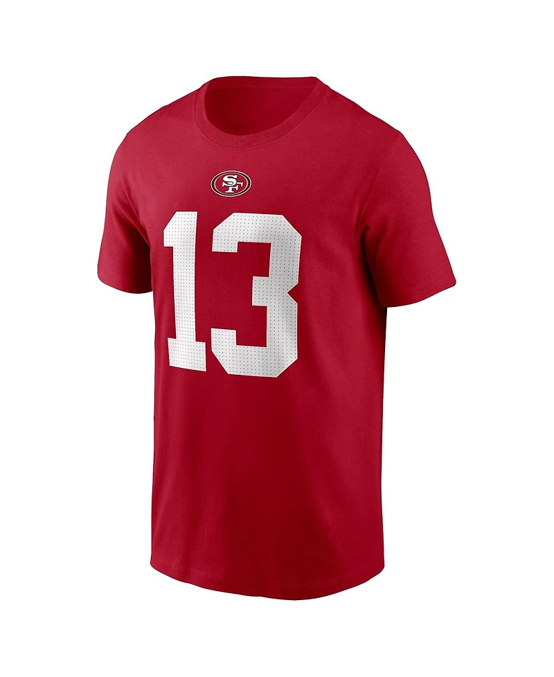 Big Boys Nike Brock Purdy Scarlet San Francisco 49ers Player Name and Number T-shirt