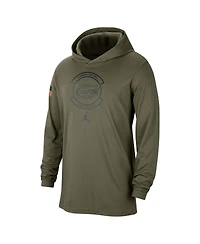 Men's Jordan Olive Florida Gators Military-Inspired Pack Long Sleeve Hoodie T-shirt