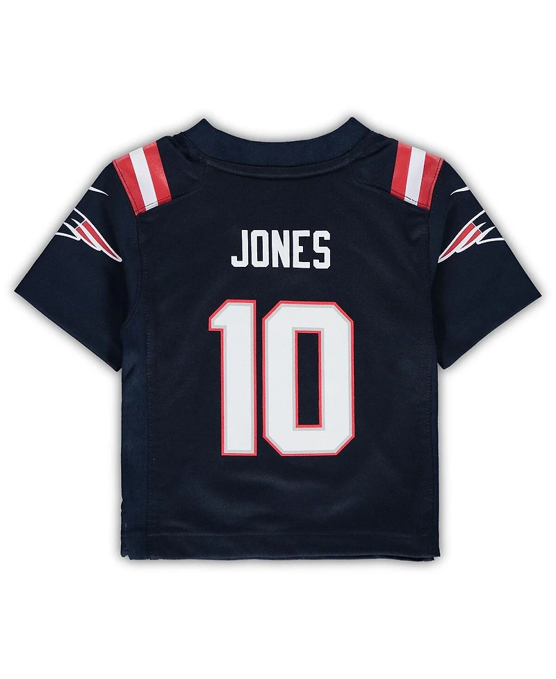 Toddler Boys and Girls Nike Mac Jones Navy New England Patriots Game Jersey