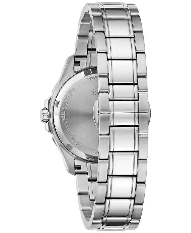 Bulova Women's Marine Star Diamond Accent Stainless Steel Bracelet Watch 36mm