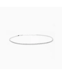 Sterling Silver 18k Gold Plated Cherie Tennis Necklace, Elegant