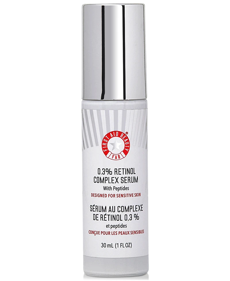 First Aid Beauty 0.3% Retinol Complex Serum With Peptides, 1 oz.