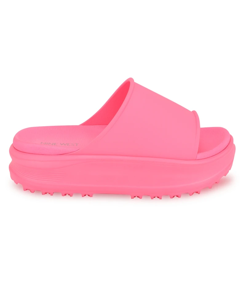 Nine West Women's Sunshin Platform Pool Slide Sandals