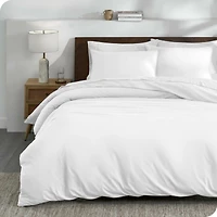 Bare Home Organic Cotton Jersey Duvet Cover Set Full/Queen
