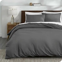 Bare Home Organic Cotton Jersey Duvet Cover Set Full/Queen