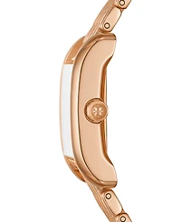 Tory Burch Women's The Eleanor Rose Gold-Tone Stainless Steel Bracelet Watch 25mm