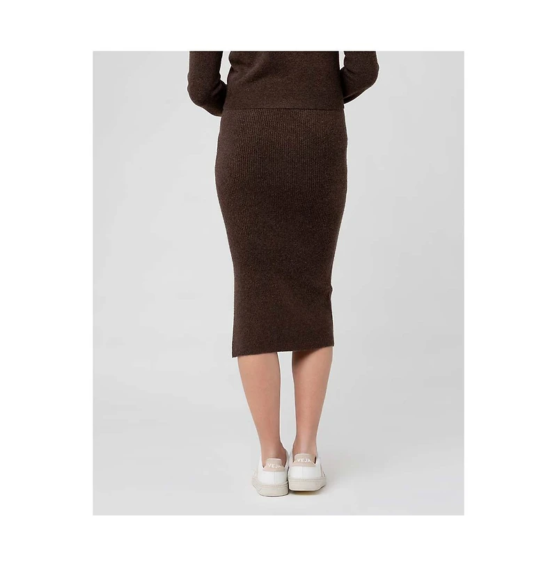 Ripe Maternity Maternity Ripe Dani Knit Skirt Chocolate