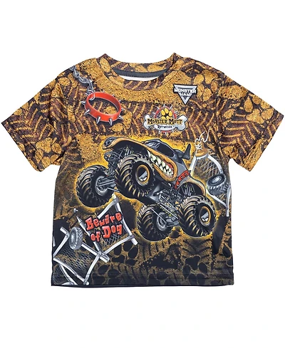 Monster Jam Grave Digger El Toro Loco Mohawk Warrior Maximum Destruction Truck T-Shirt Toddler| Child Boys