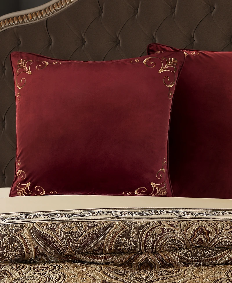 Five Queens Court Bordeaux Sham, European