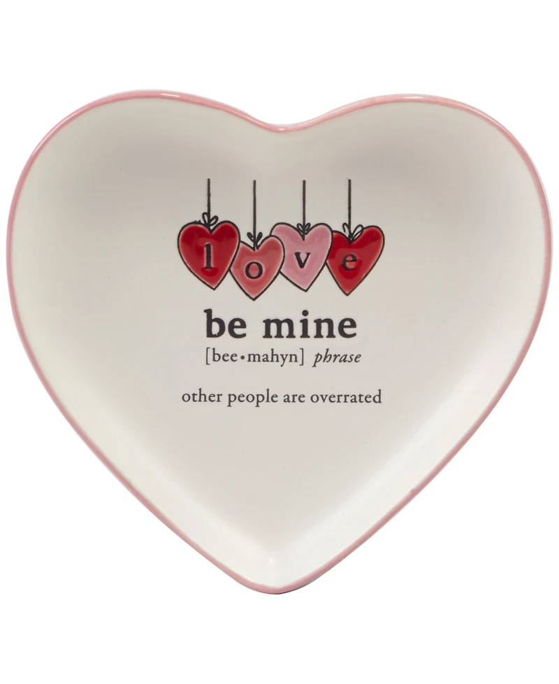 Certified International Valentine's Day Tidbit Plates, Set of 4