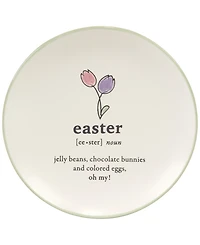 Certified International Easter Words Canape Plates, Set of 4