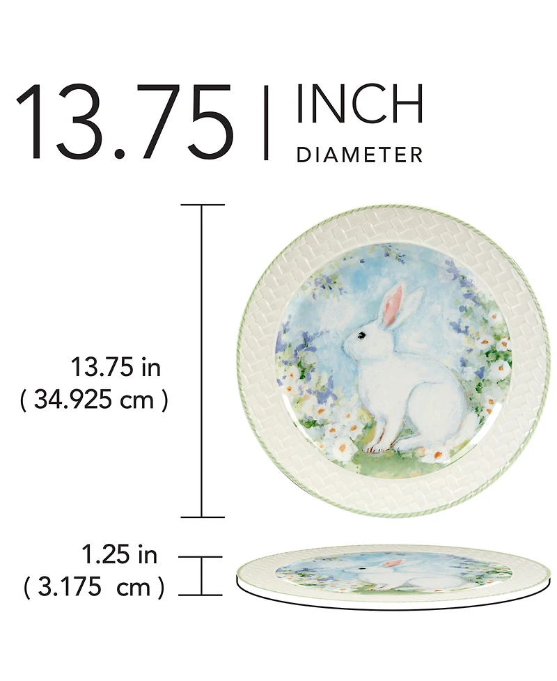 Certified International Easter Morning Round Platter